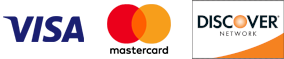 We accept Visa & Mastercard.